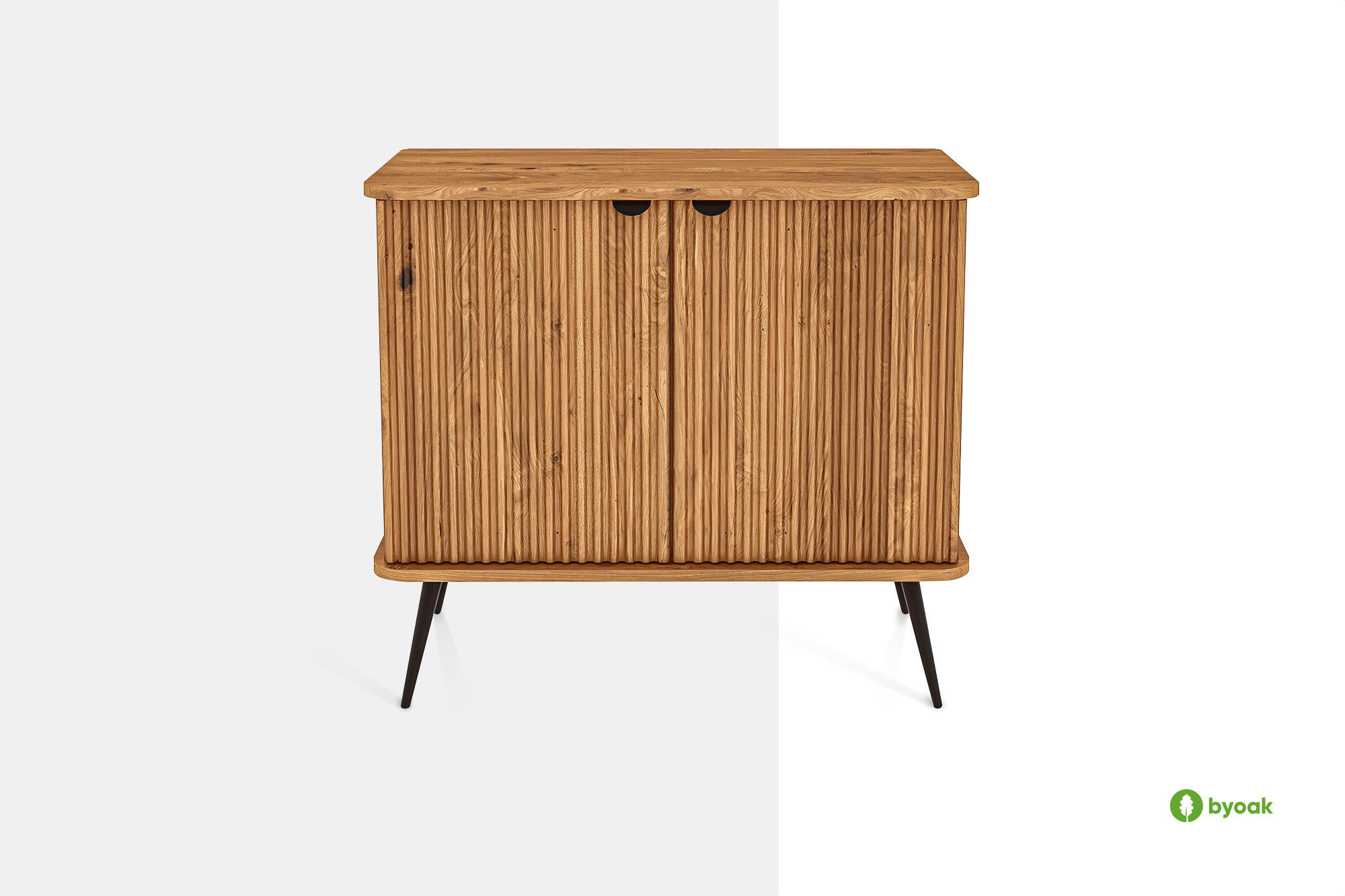 KOMMODE LINA - Wildeiche, Holz (97/87/46cm) - byoak