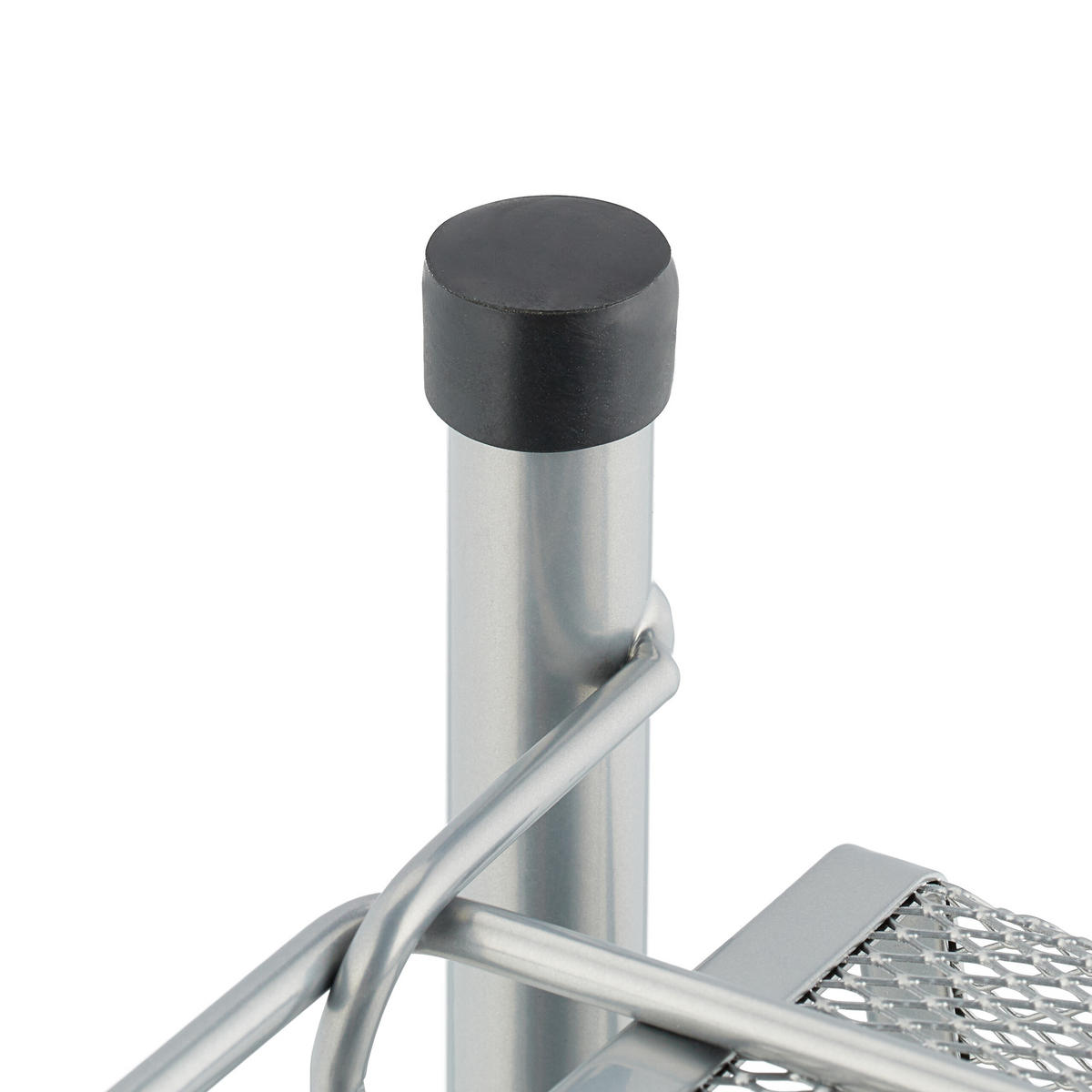 GEWÜRZREGAL - Silberfarben, Kunststoff/Metall (44/40/17.5cm) - Relaxdays