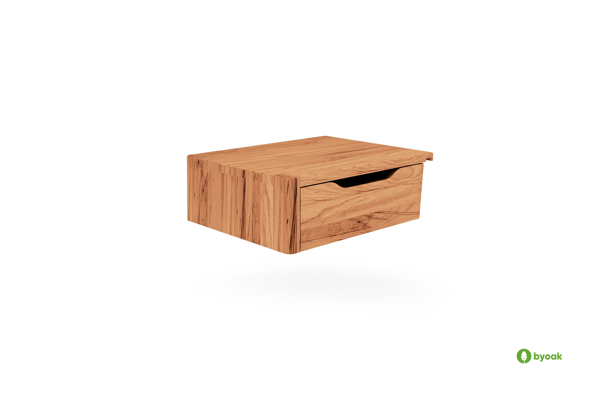 NACHTTISCH PAUL Kernbuche - Kernbuche, Holz (48/16/38cm) - byoak