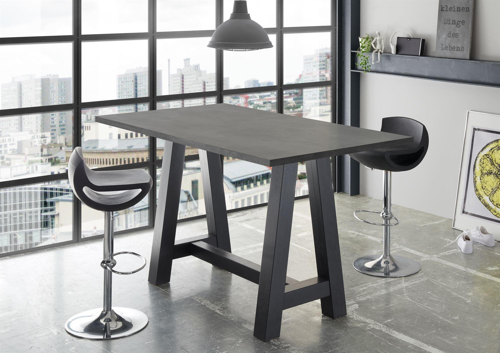 STEHTISCH Essa 1 120 x 70 x 105 aus Holzwerkstoff Graphit - Grau, Holz (70/105/120cm) - 58aufmkessel