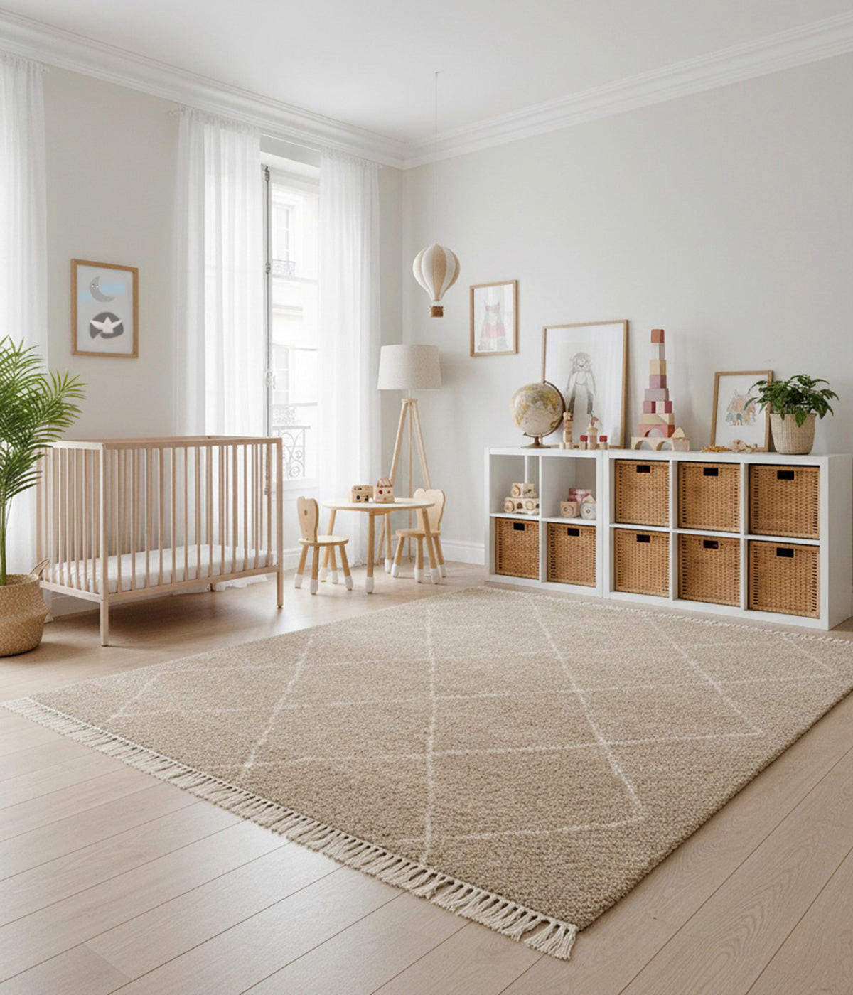 TEPPICH, dick, weich und edel, mit Fransen bruin - Braun, Textil (160/230cm) - AFK Living