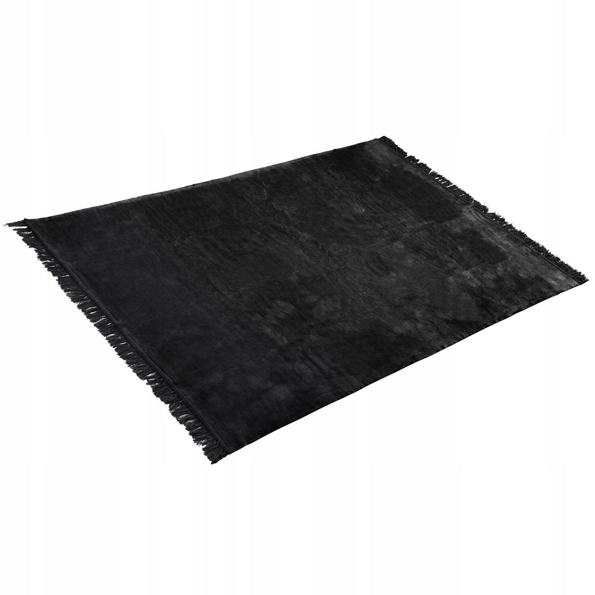 BETTDECKE, 2 x 1.5 m, Schwarz - Schwarz, Textil (150/200cm) - KADAX