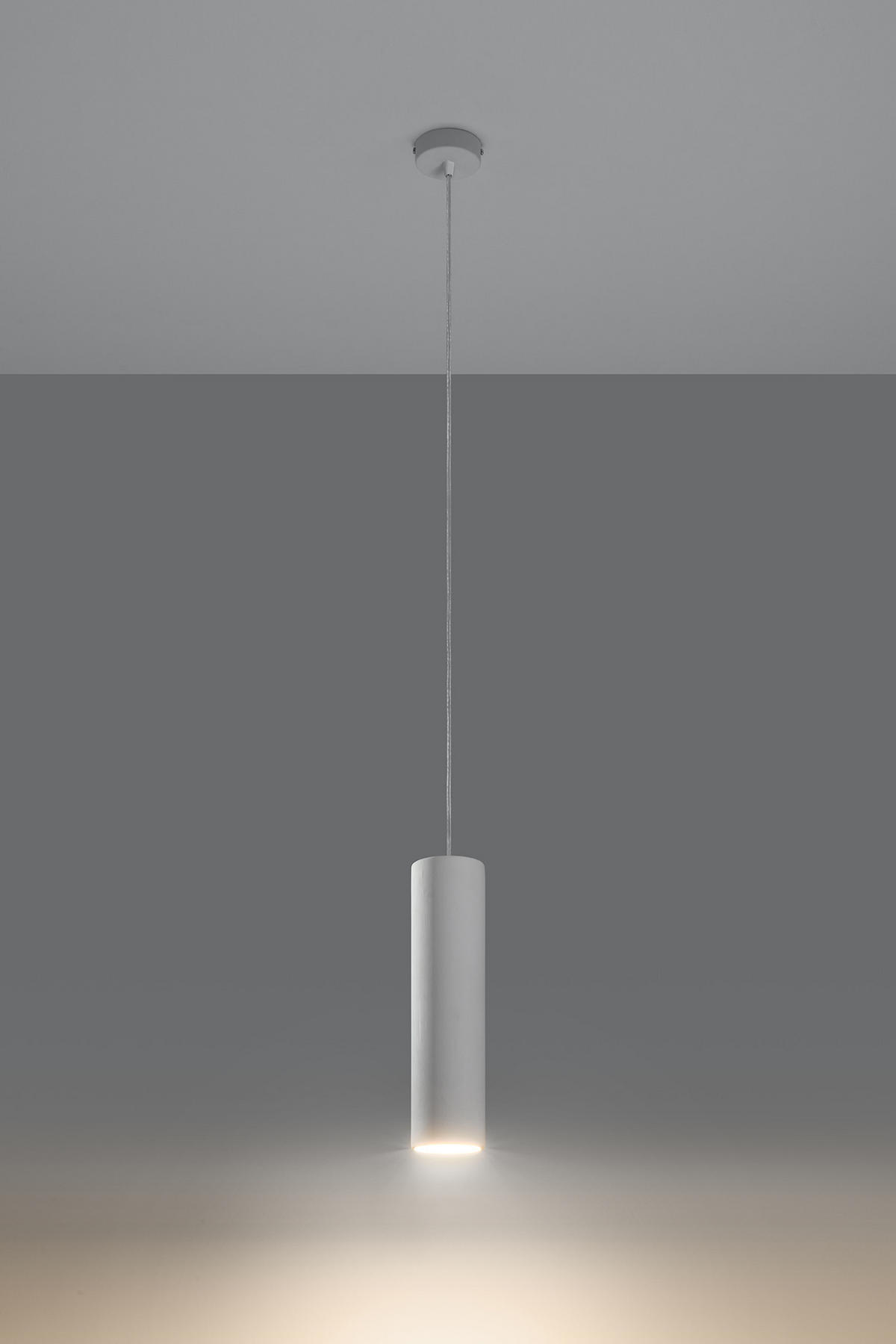 TISCHLEUCHTE Keramik Weiß - Weiß, Keramik (8/8/132cm) - Sollux Lighting
