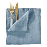 SERVIETTE Riga 42x42cm - Blau, Textil (42/42cm) - Butlers