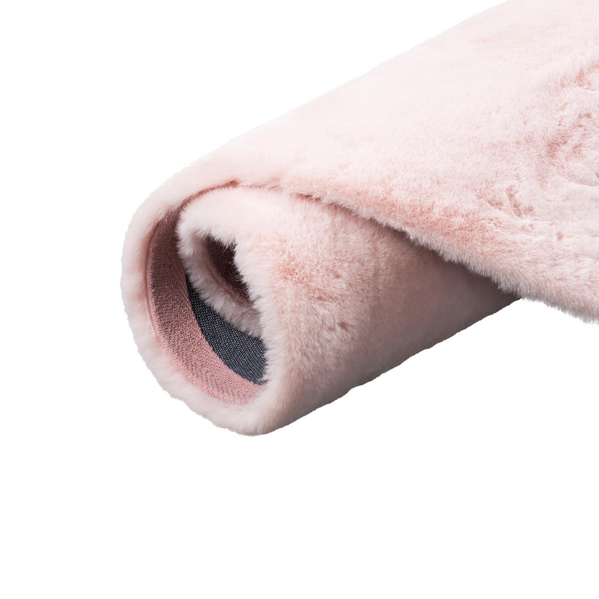 FELLTEPPICH LUXUS SUPER SOFT PLUSH RUND - Rosa, Textil (120/120cm) - Pergamon