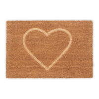 FUSSMATTE - Hellbraun, Kunststoff/Textil (60/40cm) - Relaxdays