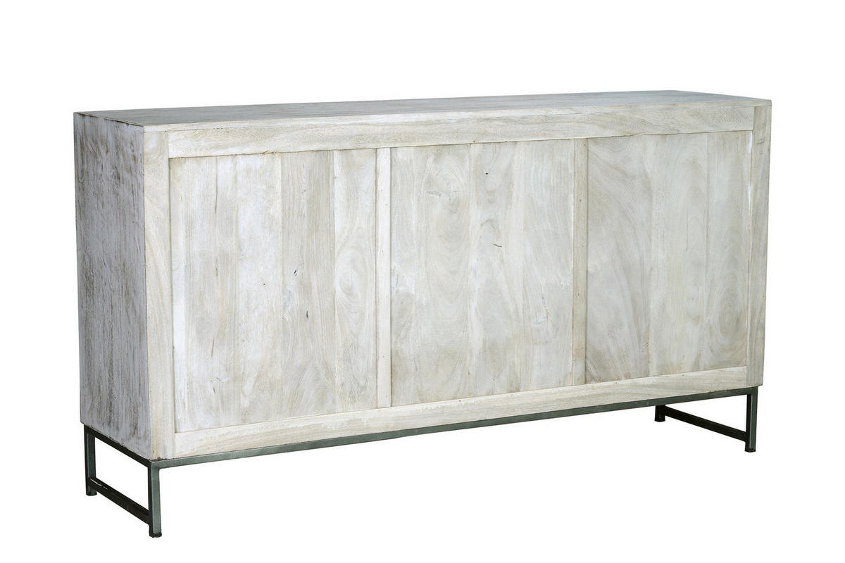 SIDEBOARD aus Mangoholz - Perlmutt, Holz (38/80/150cm) - Giner y Colomer