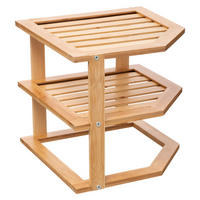 ECKREGAL mit 2 Ebenen, Bambus, 23 cm - Braun, Holz (23/25.4/25.4cm) - 5five Simply Smart