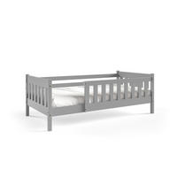 KINDERBETT ELSA 80x190 cm Hellgrau - Hellgrau, Holz (80/190cm) - MASSENO