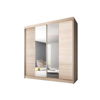 SCHIEBETÜRENSCHRANK - BEN 36 233 CM (Sonoma) - Sonoma Eiche, Holzwerkstoff (233/218/61cm) - Möblo