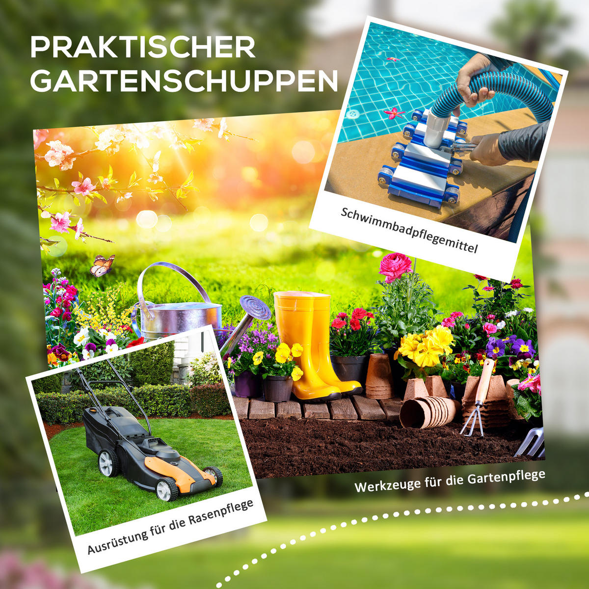 GARTENHAUS Grau 122.0/149.0/192.0cm - Grau, Metall (149/192/122cm)