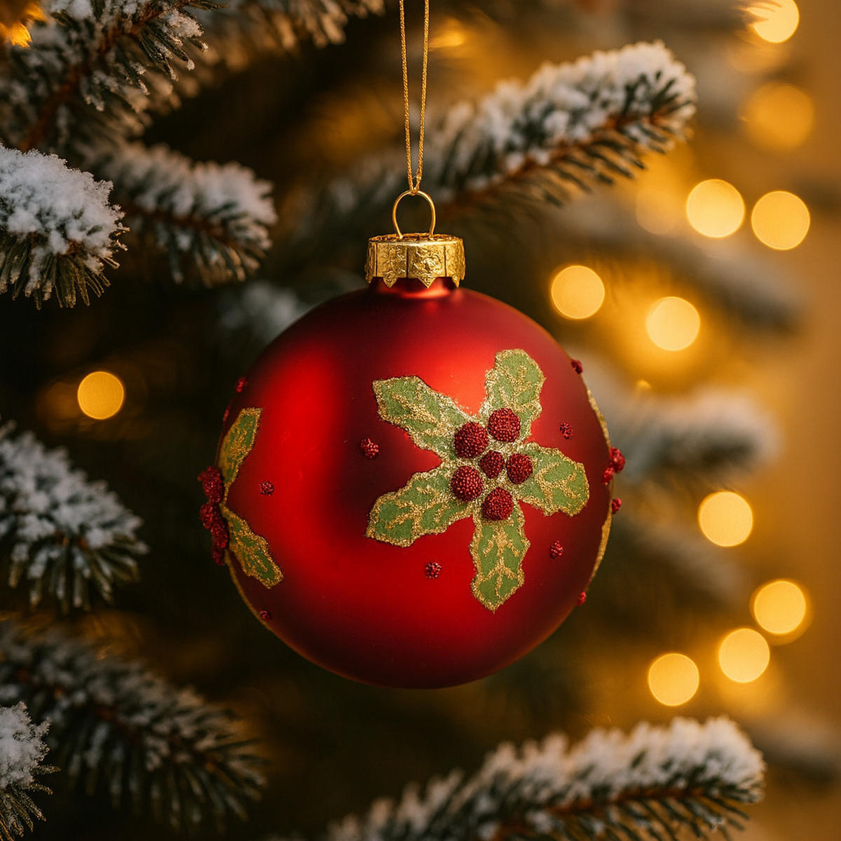 WEIHNACHTSKUGEL Glas HOLLINI, Ø80 mm, Rot, Christbaumkugeln, Weihnachtsdeko Xmas, Christmas Deko - Rot, Glas (8/8/8cm) - home&you