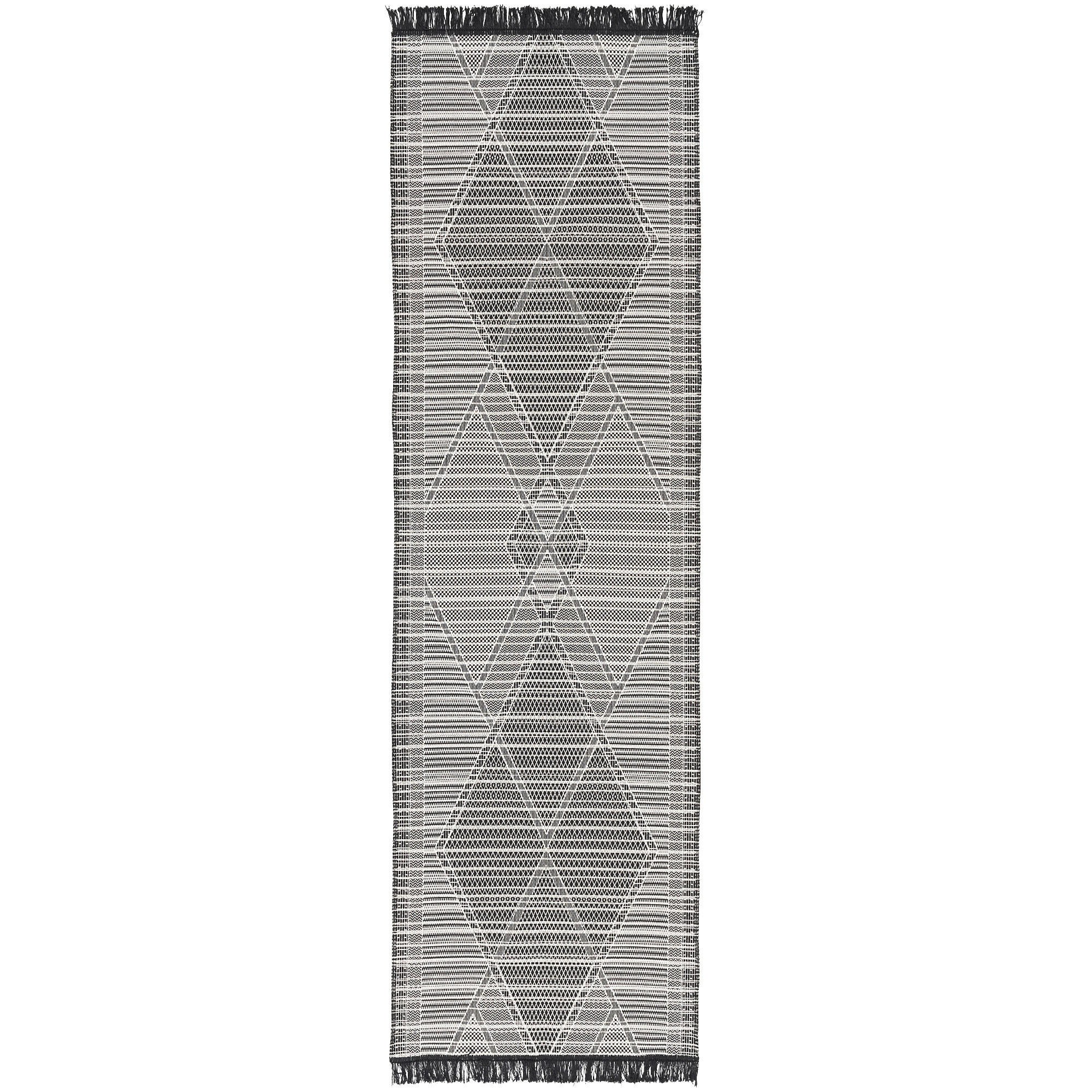 LÄUFER TEPPICH BEIDSEITIG ETHNO KELIM - Anthrazit, Textil (80/150cm) - Pergamon