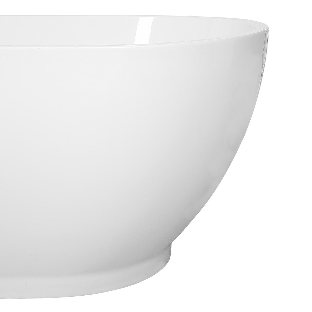 BADEWANNE FREISTEHEND 82x173x59 cm weiß Guiana - Weiß, Kunststoff (82/60/173cm) - Beliani