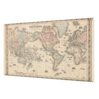 FOTOTAPETE 416x254 cm - Historische Karte - Beige, Textil (416/254cm) - Wallfluent