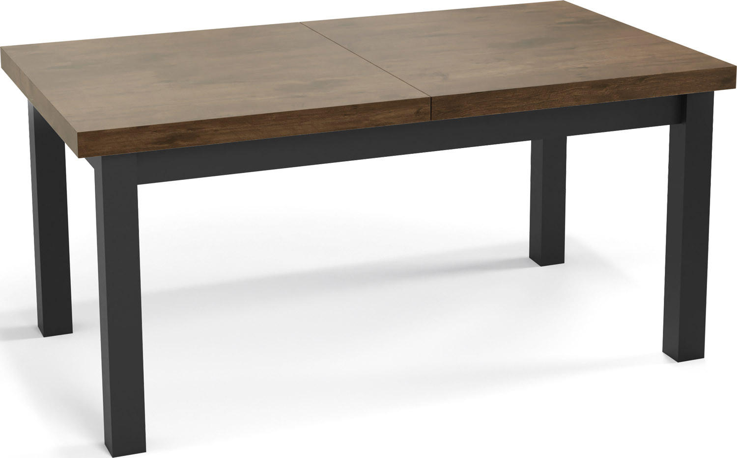 ESSTISCH Gemini rechteckig ausziehbar, Lefkas Eiche 170-250/90/78 cm - Alteiche/Schwarz, Holz/Holzwerkstoff (170/90/78cm) - WFL GROUP