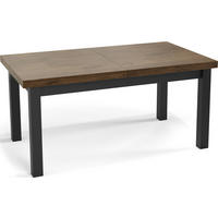 ESSTISCH Gemini rechteckig ausziehbar, Lefkas Eiche 170-250/90/78 cm - Alteiche/Schwarz, Holz/Holzwerkstoff (170/90/78cm) - WFL GROUP