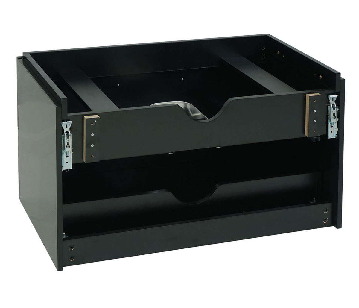 WASCHBECKENUNTERSCHRANK PREMIUM Schwarz - Schwarz, Holz (89/54/46cm) - MCW
