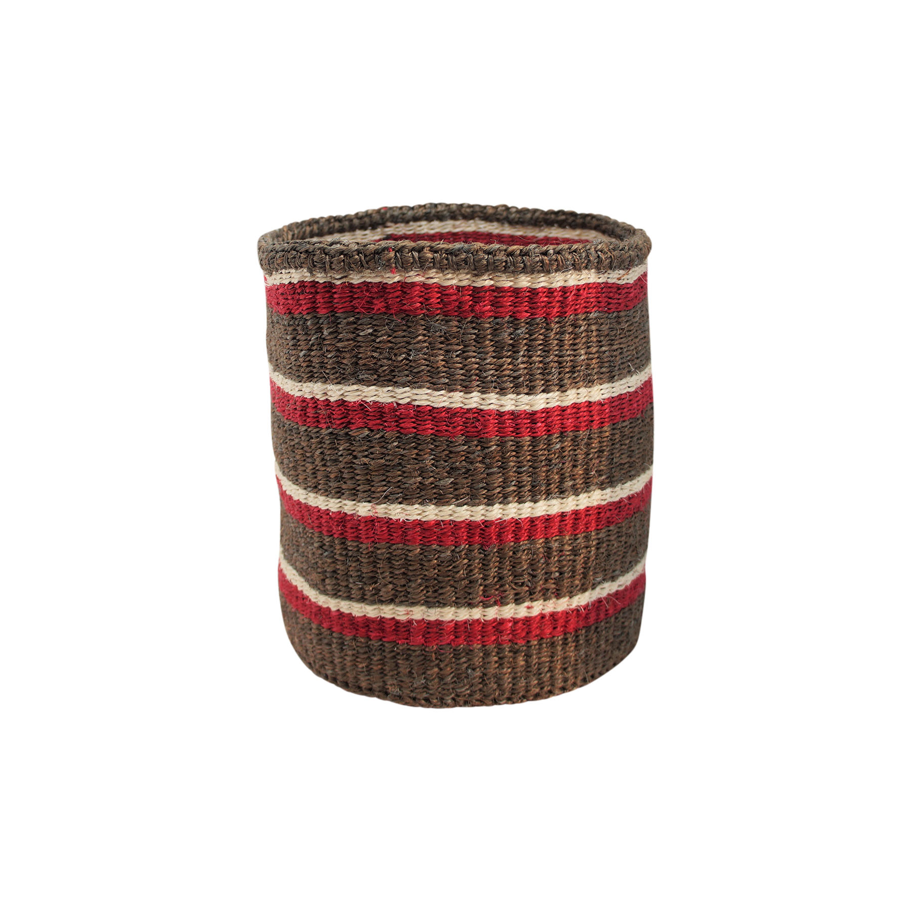 KORB Lamia aus Sisal Ø19 cm - Braun, Naturmaterialien (19/19/23cm) - LaLe Living