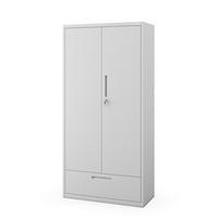 METALLSCHRANK Megan - Grau, Metall (90/185/40cm)