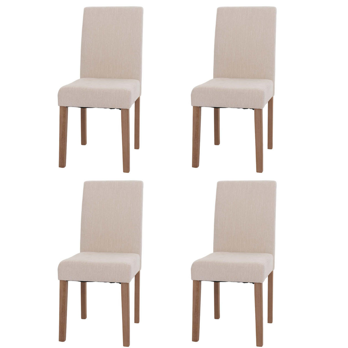 ESSZIMMERSTUHL Cremeweiß 4er-Set - Weiß, Textil (42/90/50cm) - MCW