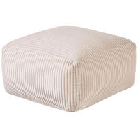 POUF Mukki 50/50/30 cm - Beige, Textil (50/30/50cm) - Beliani