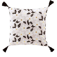 ZIERKISSEN Dracy 45/45 cm - Grau, Naturmaterialien (45/45cm) - Douceur d´intérieur