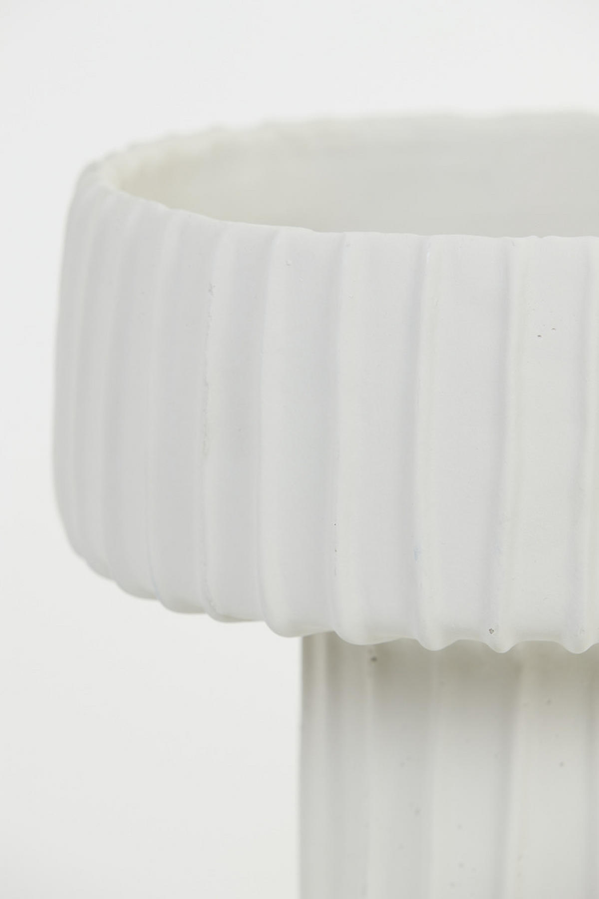 TOPF Maja Weiß Ø30/27 cm - Weiß, Stein (30/27cm) - Light & Living