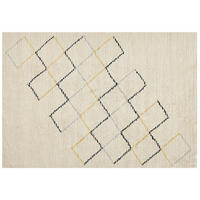 KURZFLOR-TEPPICH Tezpur 230/160 cm - Beige, Textil (160/230cm) - Beliani