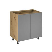 UNTERSCHRANK 80 cm – Nexa D80 – Beige - Beige, Holzwerkstoff (80/82/47cm) - ROYAL24_MARKT