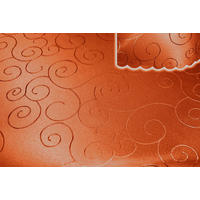 TISCHDECKE 110/110 cm Ornamente Terracotta - Terracotta, Textil (110/110cm) - TiborTex