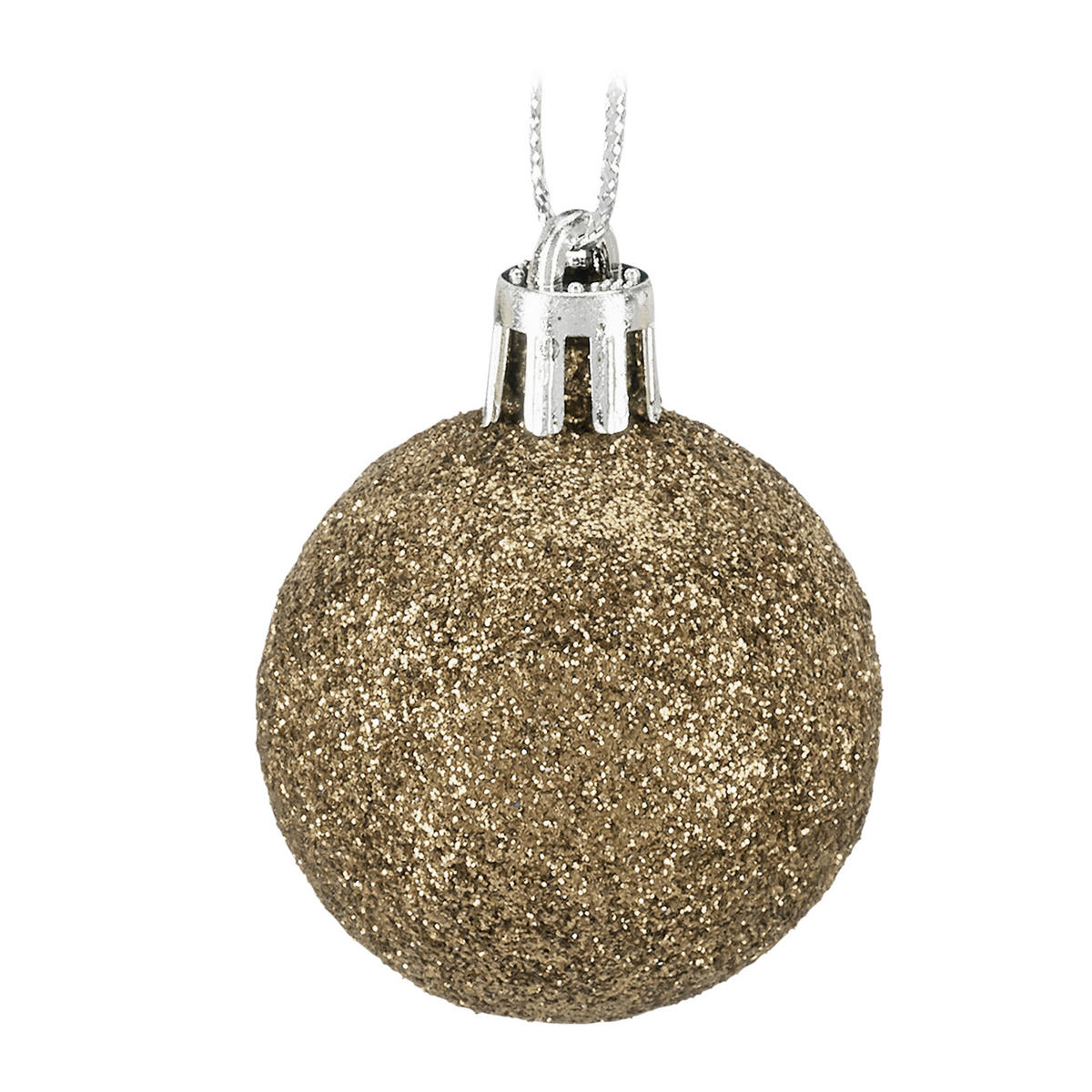 WEIHNACHTSKUGELN-SET 50-tlg. - Goldfarben, Kunststoff (6/7/6cm) - Relaxdays