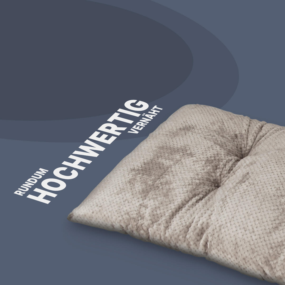 SITZKISSEN Cashmere-Touch 70x120cm Taupe - Taupe, Kunststoff/Textil (120/70/15cm)