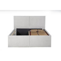 POLSTERBETT Milano Weiß 200 x 200 x 40 cm Stauraum ohne hydraulische Funktion Mit hochwertiger Matratze H3 (bis 120 kg) und Lattenrost - Weiß, Holz (200/200cm) - Halmon Schlafkomfort Betten 