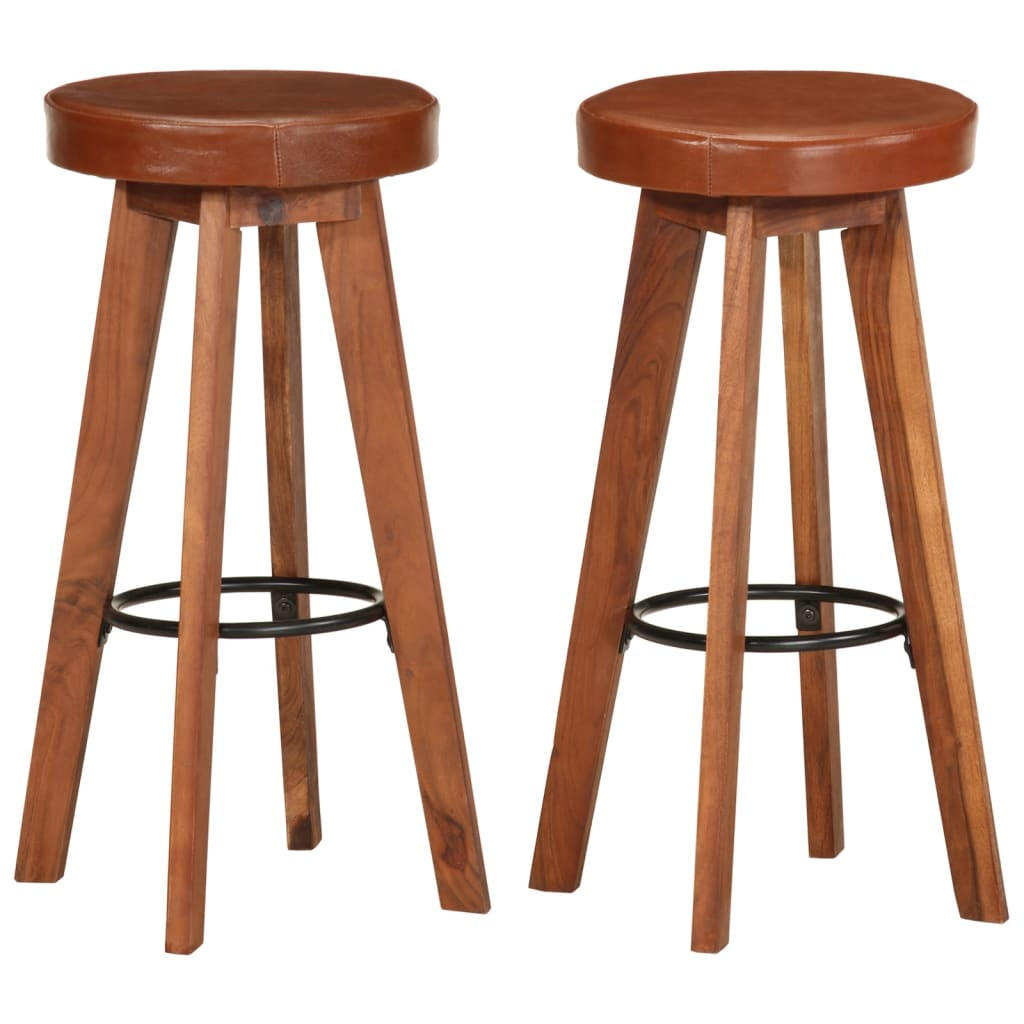 Deluke Barhocker Dunkelbraun 45x76x45 cm