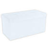 SITZTRUHE Faltbar 76/38/38 cm (Weiß) - Weiß, Textil (38/38/76cm) - Intirilife