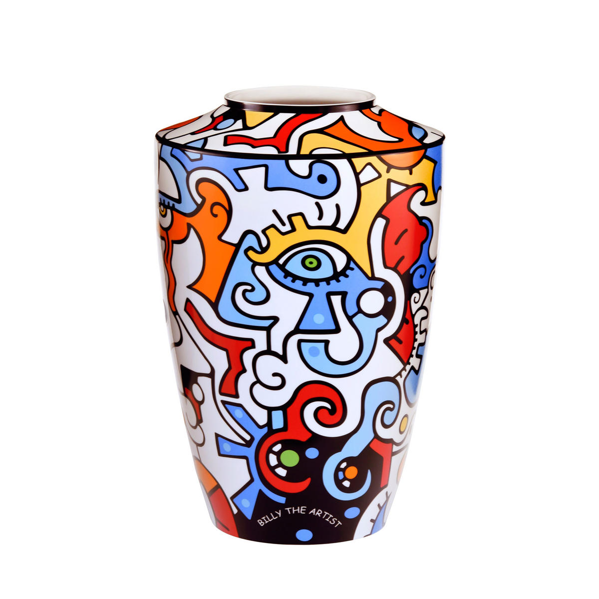 VASE Billy the Artist -Evolution of love, Bunt, 42 cm - Multicolor, Keramik (42cm) - Goebel