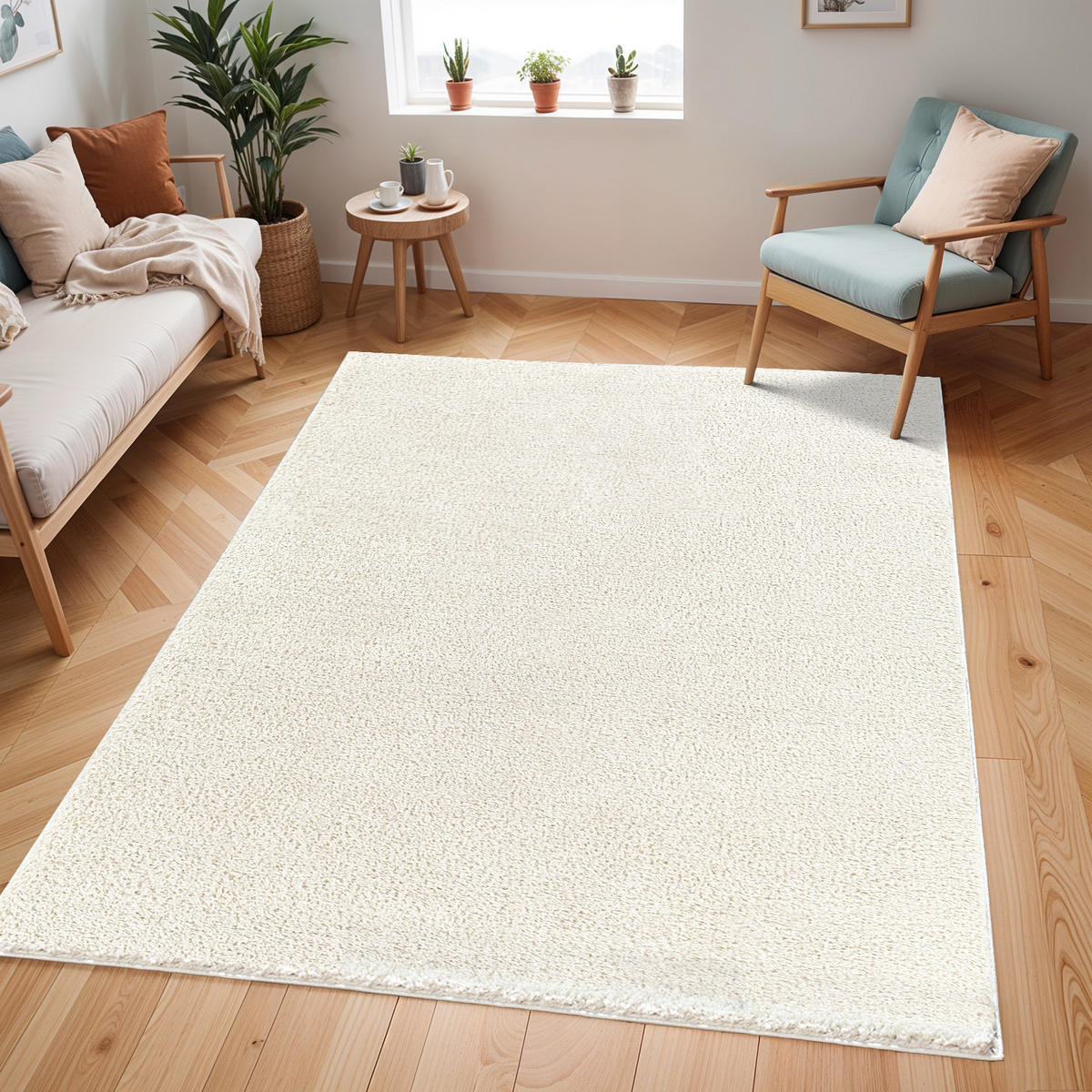 HOCHFLORTEPPICH 160/213 cm Beige - Beige, Naturmaterialien/Textil (160/213cm) - LIVABLISS