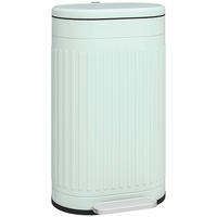 MÜLLEIMER 30l Metall Kunststoff Grün - Grün, Metall (31.2/60.8/36.5cm) - HOMCOM