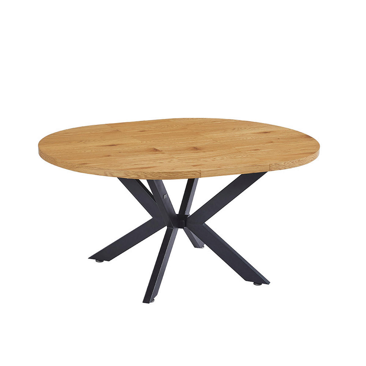 ESSTISCH RUND AVENTURA - Light Oak, 160 x 120 cm - Hellbraun, Holz (160/120/76cm) - Home Deluxe