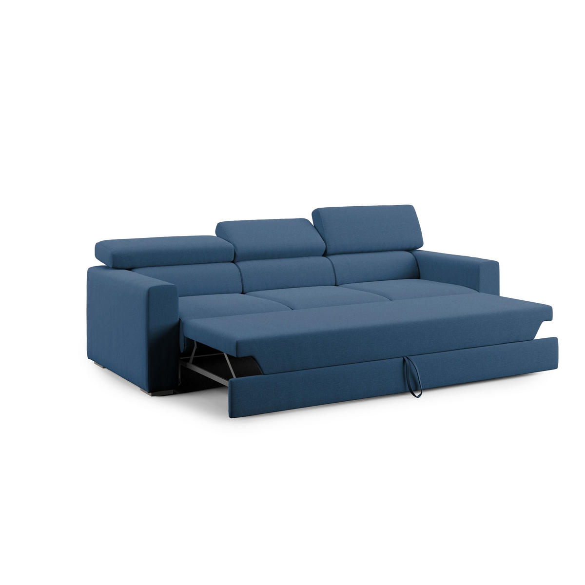 LINEARSOFA Dylan - Blau, Textil (240/74/100cm) - Divani.store