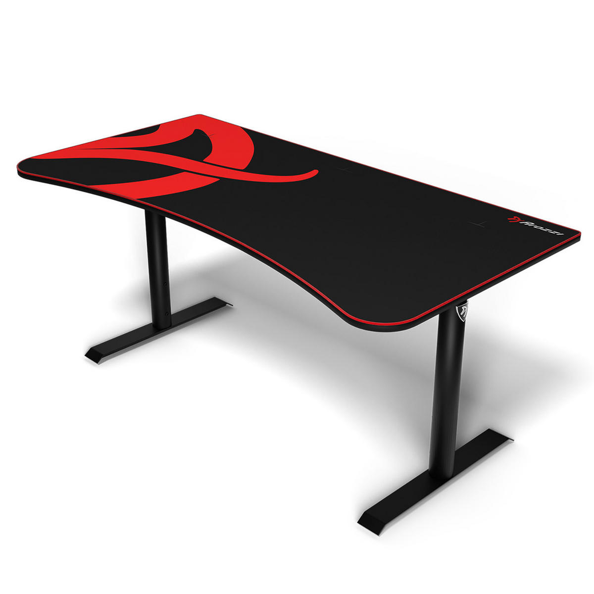 GAMINGTISCH Arena 160/82/71-81 cm Schwarz - Schwarz, Metall (82/160/71cm) - Arozzi