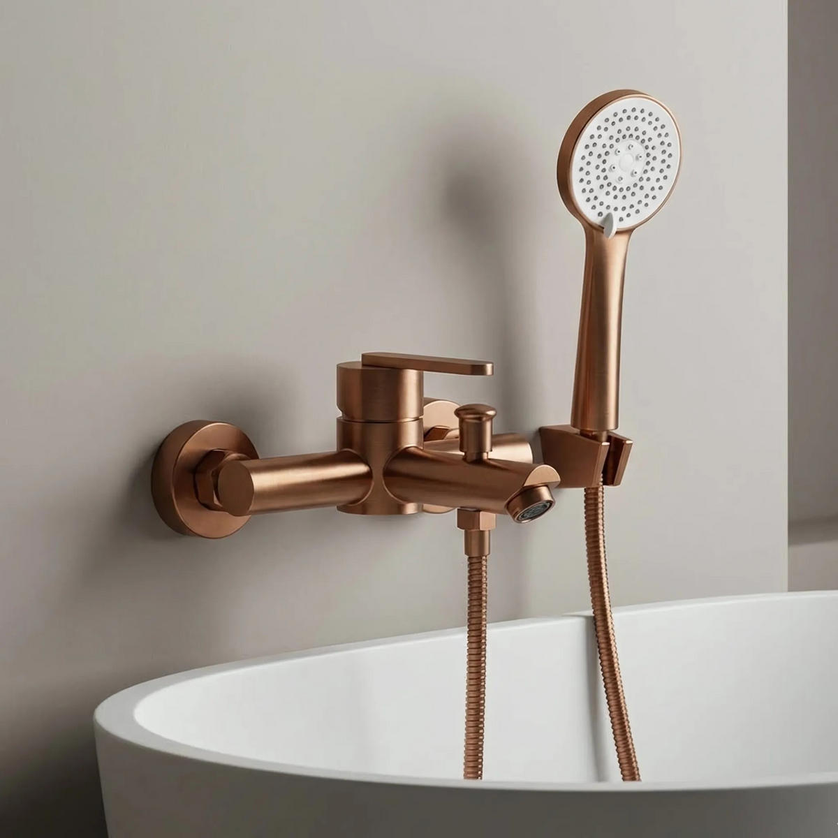 WANNENARMATUR Rea Ontario Brush Copper - Kupferfarben, Metall (17.5/9.5/15cm) - REA