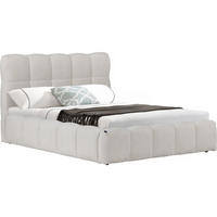 BETT davos beige - Beige, Textil (200/160cm) - Habitat Garten