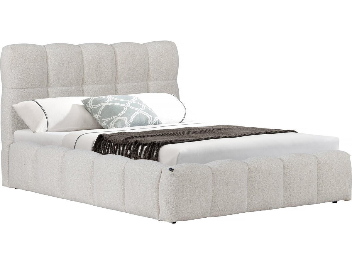 BETT davos beige - Beige, Textil (200/160cm) - Habitat Garten