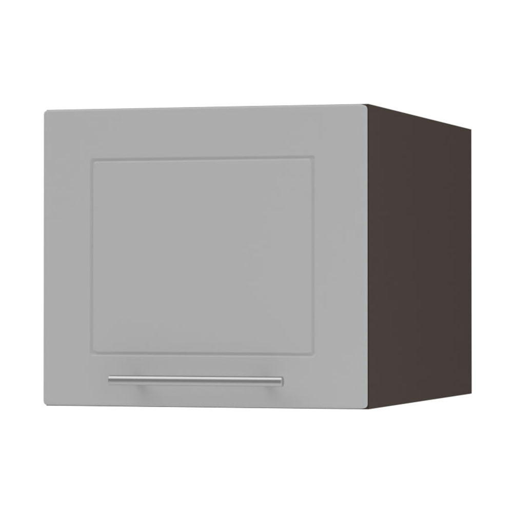 AUFSATZSCHRANK Bari W6B/40 Lava / RAL 7040 fenstergrau 40 / 59 / 36cm - Dunkelgrau/Grau, Holz/Holzwerkstoff (40/36/59cm) - Feldmann-Wohnen