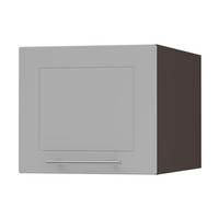 AUFSATZSCHRANK Bari W6B/40 Lava / RAL 7040 fenstergrau 40 / 59 / 36cm - Dunkelgrau/Grau, Holz/Holzwerkstoff (40/36/59cm) - Feldmann-Wohnen