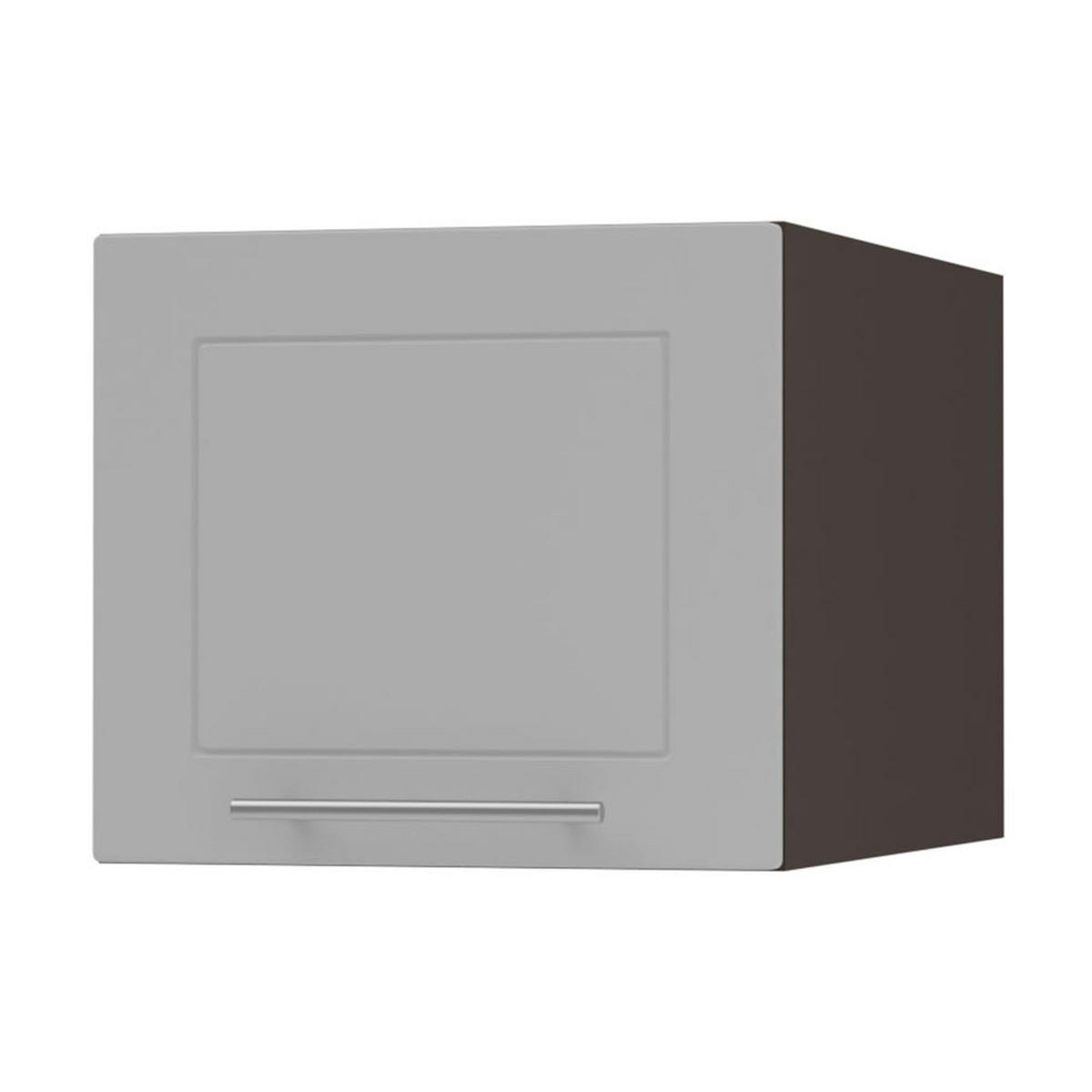 AUFSATZSCHRANK Bari W6B/40 Lava / RAL 7040 fenstergrau 40 / 59 / 36cm - Dunkelgrau/Grau, Holz/Holzwerkstoff (40/36/59cm) - Feldmann-Wohnen