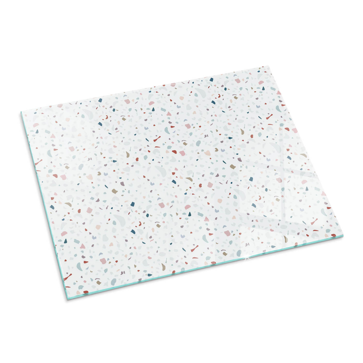 GLASPLATTE für Kamin 80x60 cm Weiß - Weiß, Glas (80/60/0.4cm) - ArtPrintCave