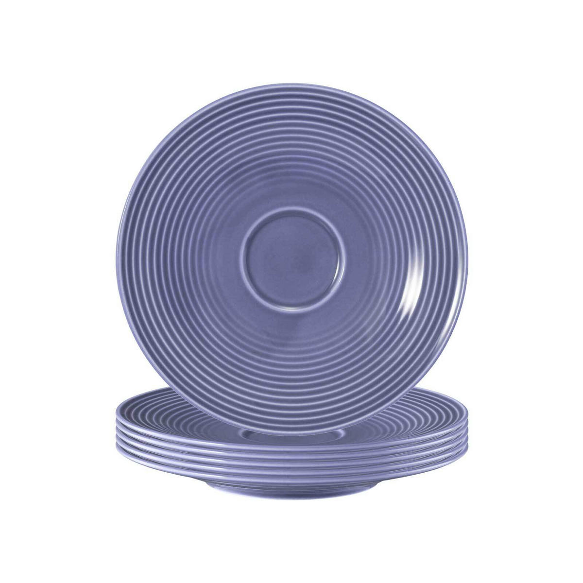 UNTERTASSEN Beat Color Glaze Fliederblau ø 16,7 cm 6er Set - Violett, Keramik (16.7cm) - Seltmann Weiden